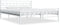 vidaXL - Bedframe - metaal - wit - 140x200 - cm