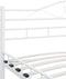 vidaXL - Bedframe - metaal - wit - 140x200 - cm