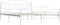 vidaXL - Bedframe - metaal - wit - 140x200 - cm