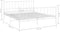 vidaXL - Bedframe - metaal - wit - 140x200 - cm