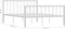vidaXL - Bedframe - metaal - wit - 140x200 - cm
