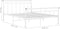vidaXL - Bedframe - metaal - wit - 140x200 - cm
