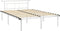 vidaXL - Bedframe - metaal - wit - 140x200 - cm
