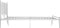 vidaXL - Bedframe - metaal - wit - 140x200 - cm