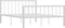 vidaXL - Bedframe - metaal - wit - 140x200 - cm