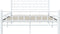 vidaXL - Bedframe - metaal - wit - 140x200 - cm