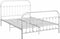 vidaXL - Bedframe - metaal - wit - 140x200 - cm