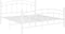 vidaXL - Bedframe - metaal - wit - 140x200 - cm