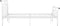 vidaXL - Bedframe - metaal - wit - 140x200 - cm
