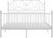 vidaXL - Bedframe - metaal - wit - 140x200 - cm
