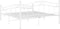 vidaXL - Bedframe - metaal - wit - 140x200 - cm