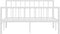 vidaXL - Bedframe - metaal - wit - 140x200 - cm