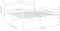 vidaXL - Bedframe - metaal - wit - 140x200 - cm
