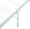 vidaXL - Bedframe - metaal - wit - 140x200 - cm