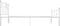 vidaXL - Bedframe - metaal - wit - 140x200 - cm