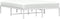 vidaXL - Bedframe - metaal - wit - 140x200 - cm