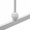 vidaXL - Bedframe - metaal - wit - 140x200 - cm