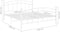 vidaXL - Bedframe - metaal - wit - 140x200 - cm