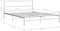 vidaXL - Bedframe - metaal - wit - 140x200 - cm