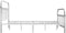vidaXL - Bedframe - metaal - wit - 140x200 - cm