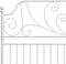 vidaXL - Bedframe - metaal - wit - 140x200 - cm