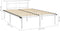 vidaXL - Bedframe - metaal - wit - 140x200 - cm