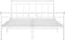 vidaXL - Bedframe - metaal - wit - 140x200 - cm