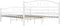 vidaXL - Bedframe - metaal - wit - 140x200 - cm