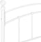 vidaXL - Bedframe - metaal - wit - 140x200 - cm