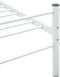 vidaXL - Bedframe - metaal - wit - 140x200 - cm
