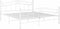 vidaXL - Bedframe - metaal - wit - 140x200 - cm