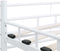vidaXL - Bedframe - metaal - wit - 140x200 - cm