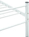 vidaXL - Bedframe - metaal - wit - 140x200 - cm