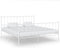 vidaXL - Bedframe - metaal - wit - 160x200 - cm
