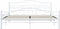 vidaXL - Bedframe - metaal - wit - 160x200 - cm