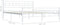 vidaXL - Bedframe - metaal - wit - 160x200 - cm