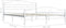 vidaXL - Bedframe - metaal - wit - 160x200 - cm