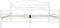 vidaXL - Bedframe - metaal - wit - 160x200 - cm