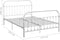 vidaXL - Bedframe - metaal - wit - 160x200 - cm