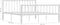vidaXL - Bedframe - metaal - wit - 160x200 - cm