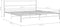 vidaXL - Bedframe - metaal - wit - 160x200 - cm