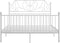 vidaXL - Bedframe - metaal - wit - 160x200 - cm