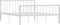 vidaXL - Bedframe - metaal - wit - 160x200 - cm