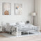 vidaXL - Bedframe - metaal - wit - 160x200 - cm