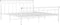 vidaXL - Bedframe - metaal - wit - 160x200 - cm