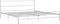vidaXL - Bedframe - metaal - wit - 160x200 - cm