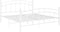 vidaXL - Bedframe - metaal - wit - 160x200 - cm