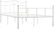 vidaXL - Bedframe - metaal - wit - 160x200 - cm