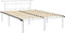 vidaXL - Bedframe - metaal - wit - 160x200 - cm