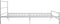 vidaXL - Bedframe - metaal - wit - 160x200 - cm